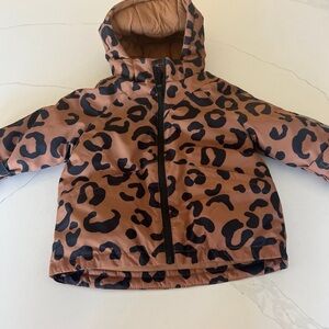 Zara leopard winter coat
